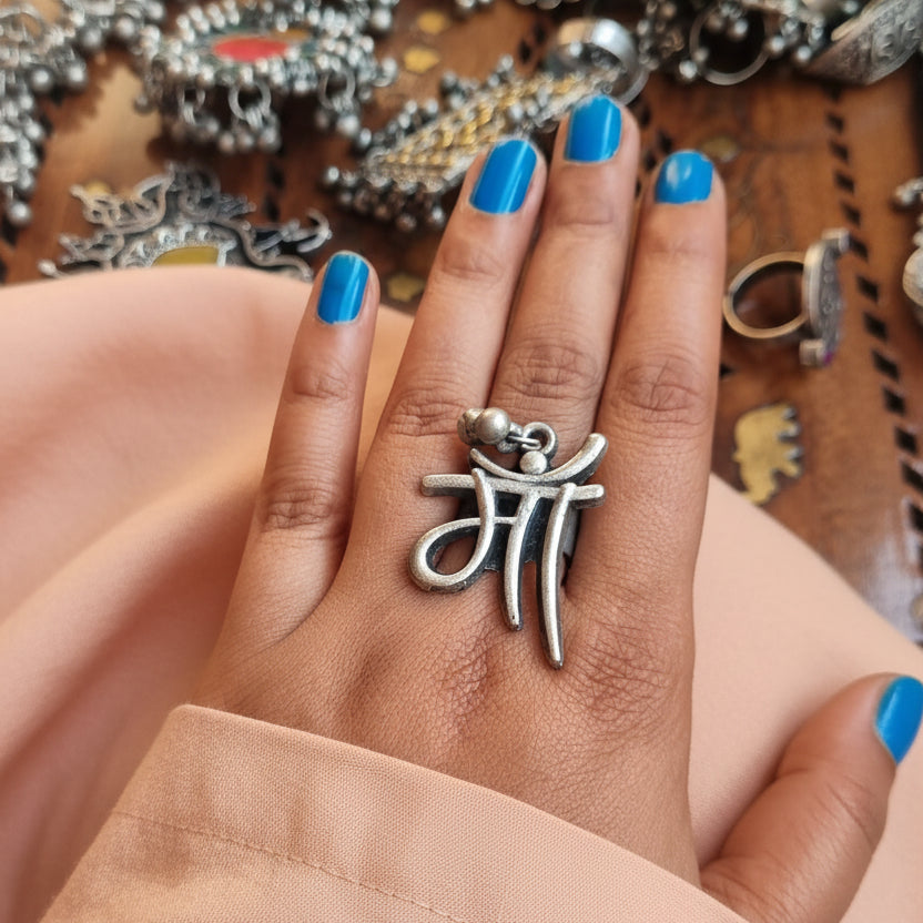 Maa Oxidised Ring