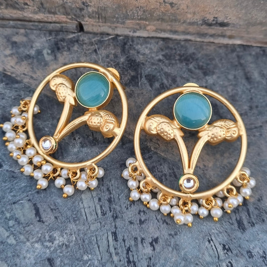 Anti tarnish golden Earrings Skp
