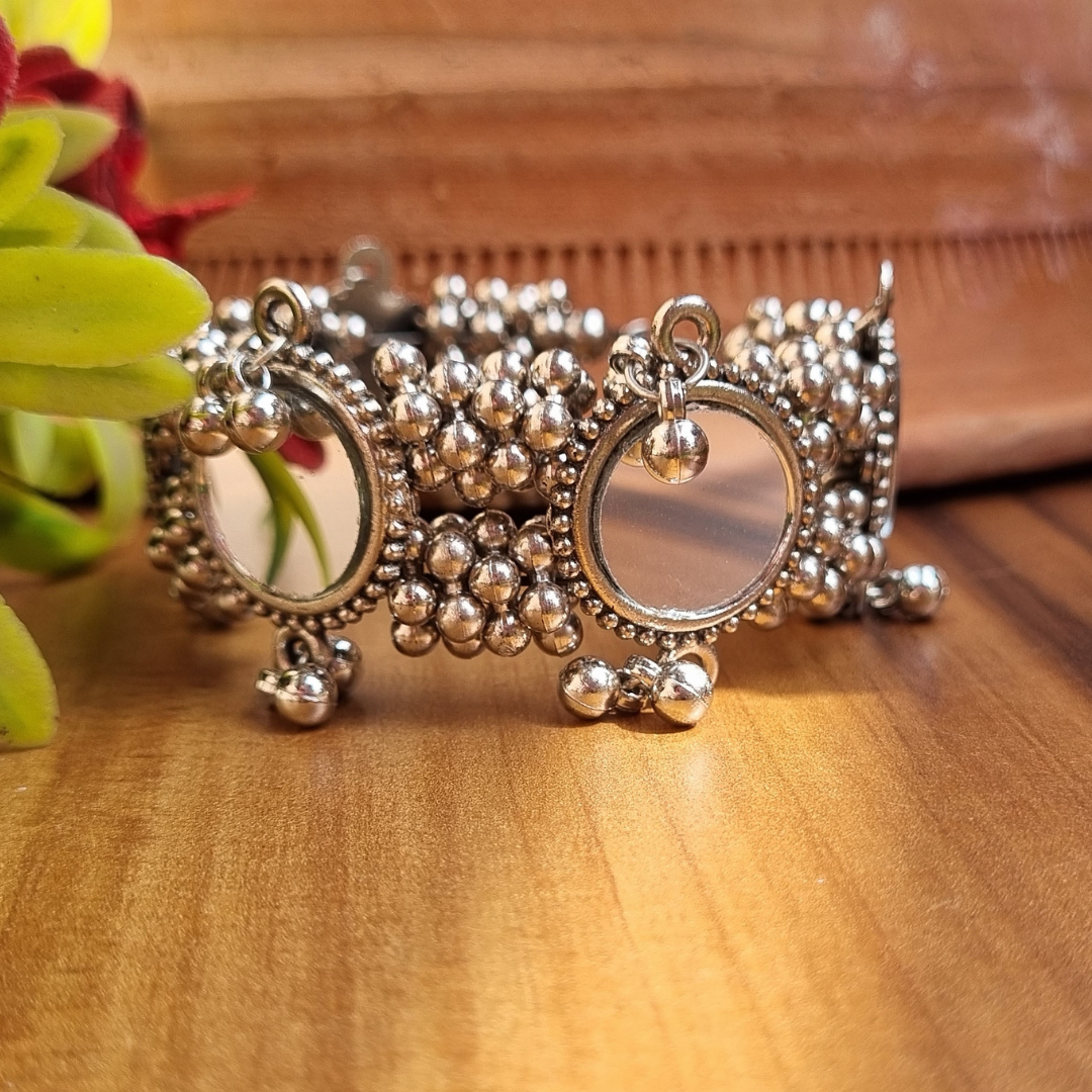 Mirror Oxidised Kada