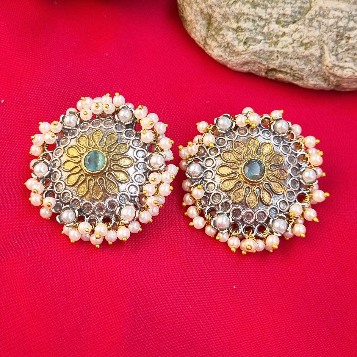 Akila Dual Tone Earrings swap