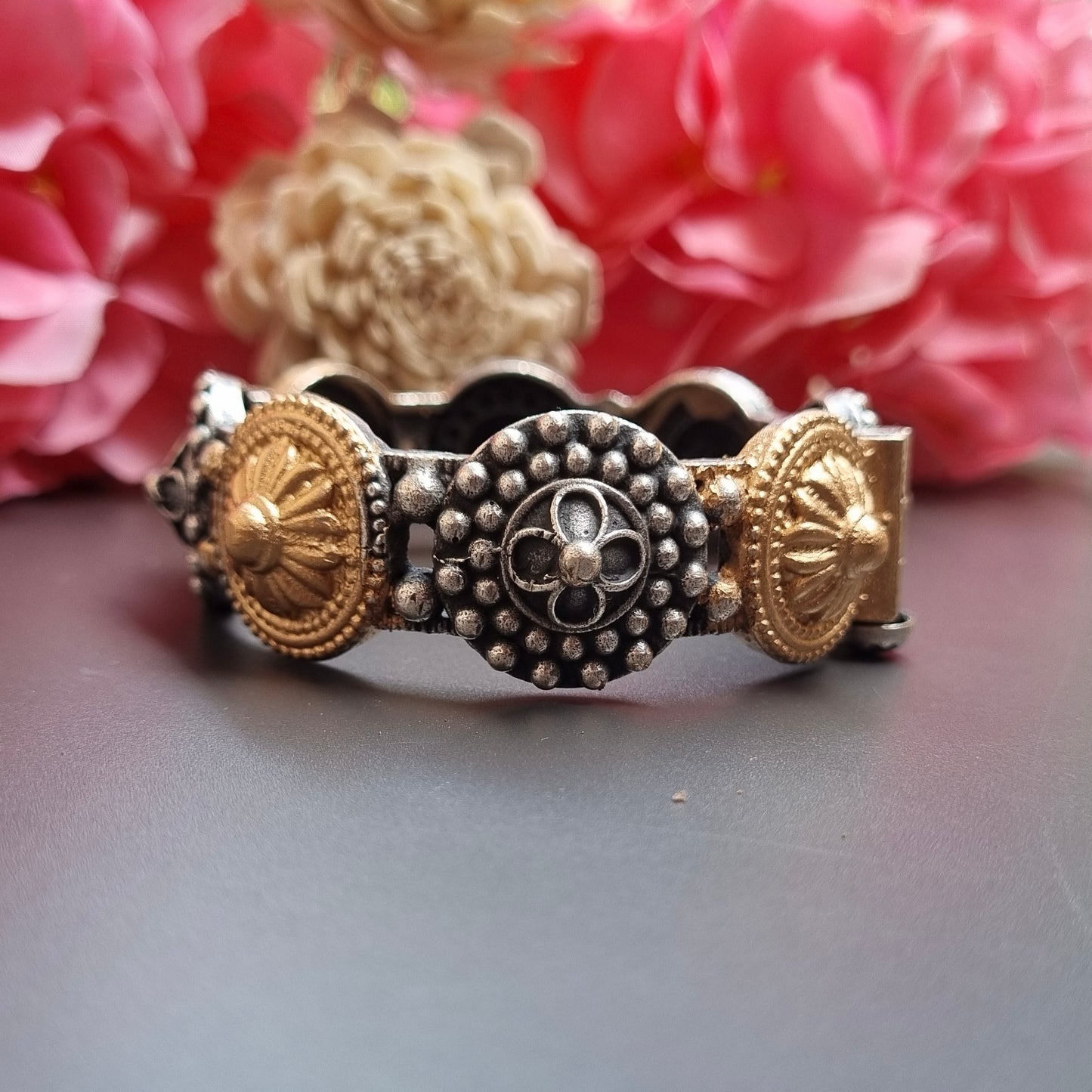 Dual tone Brass Kada