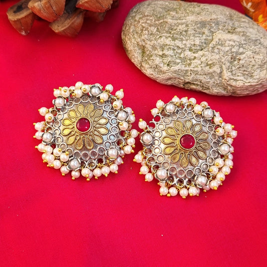 Akila Dual Tone Earrings swap