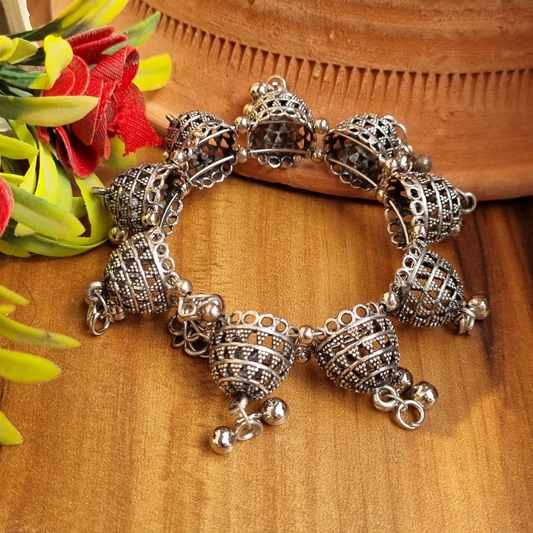 Jhumki Oxidised Bangle
