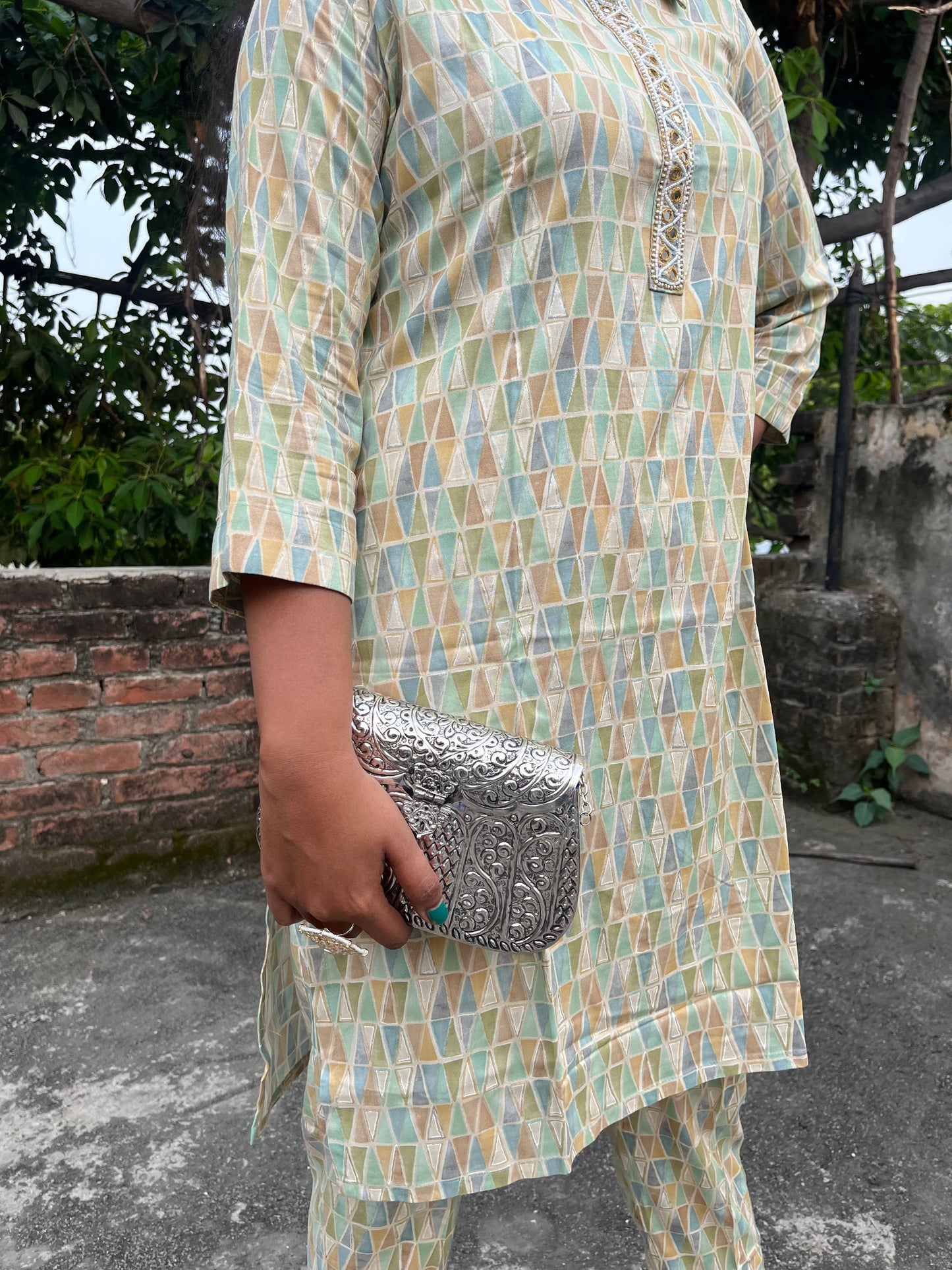 Muslin Cotton Coord Set