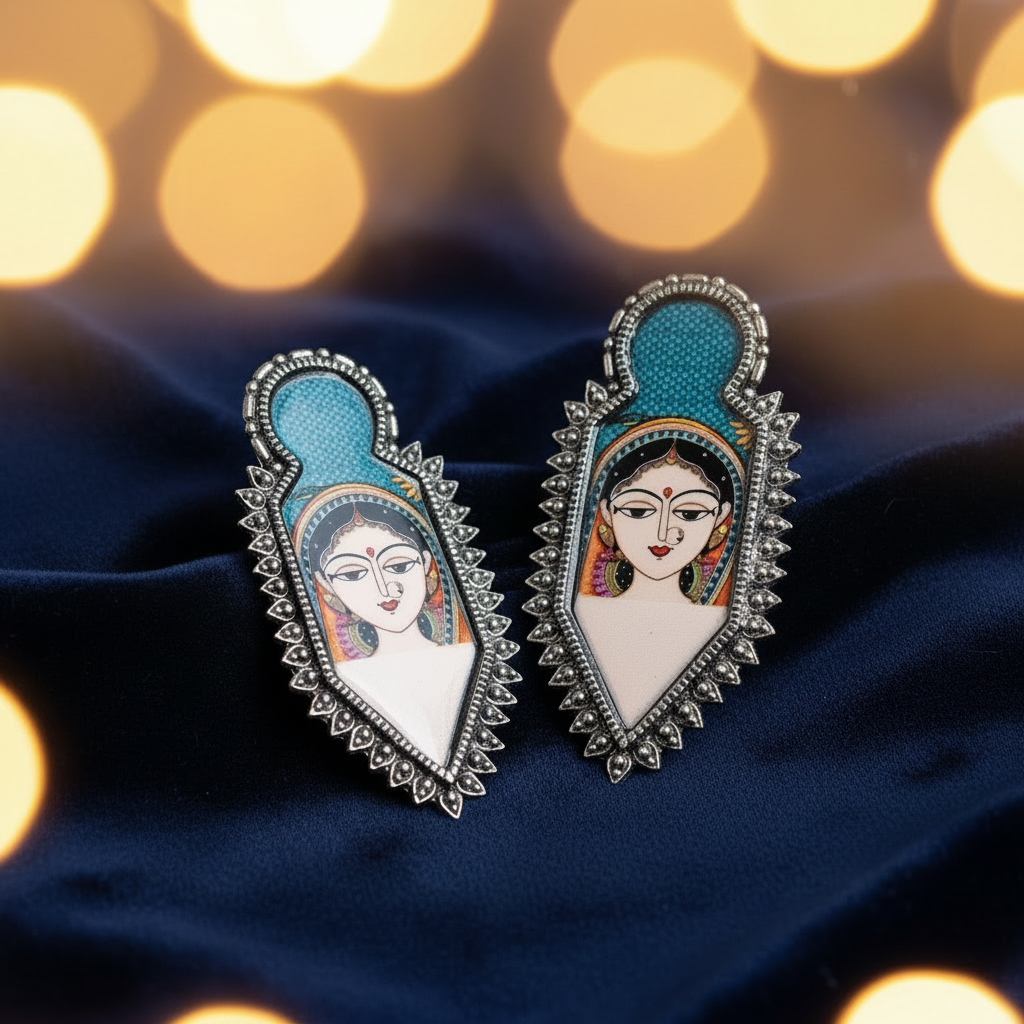 Madhubala Picture Earrings