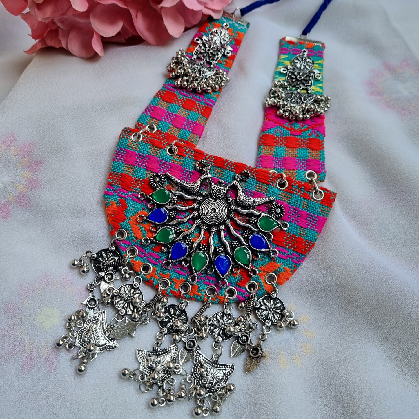 Ghoomar Fabric Necklace