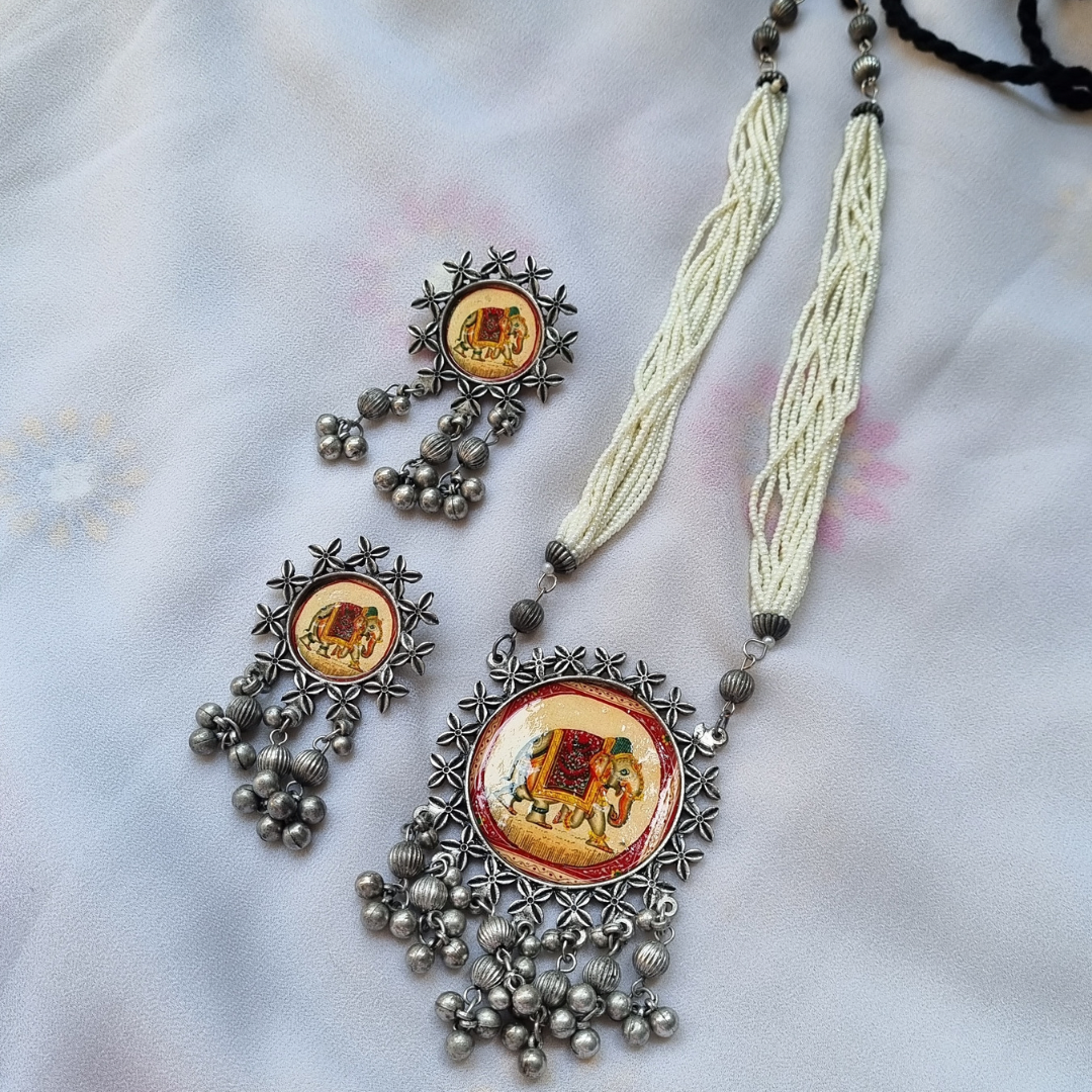 Pichwai Necklace set
