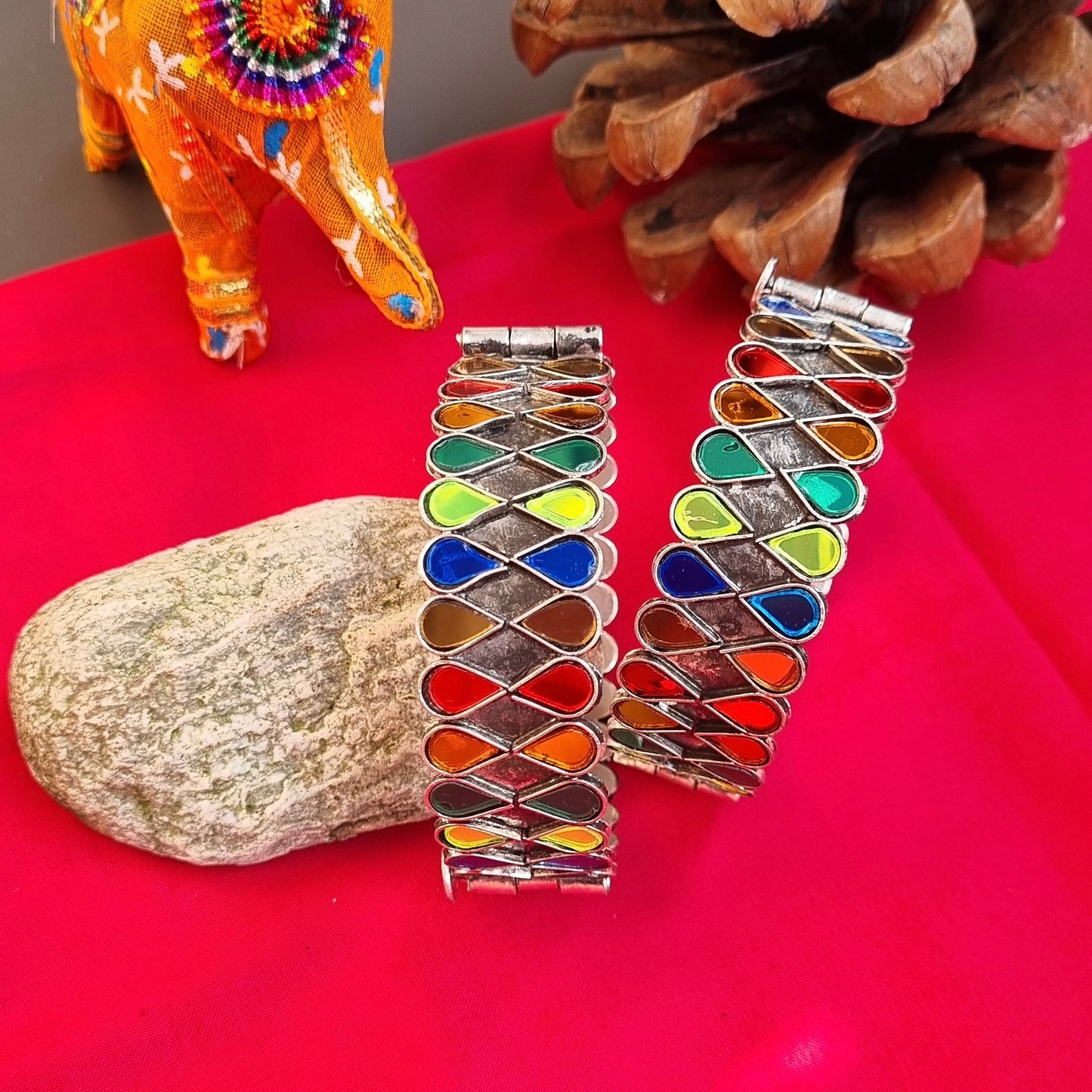 Shehnaz Afghani Glass kada - single