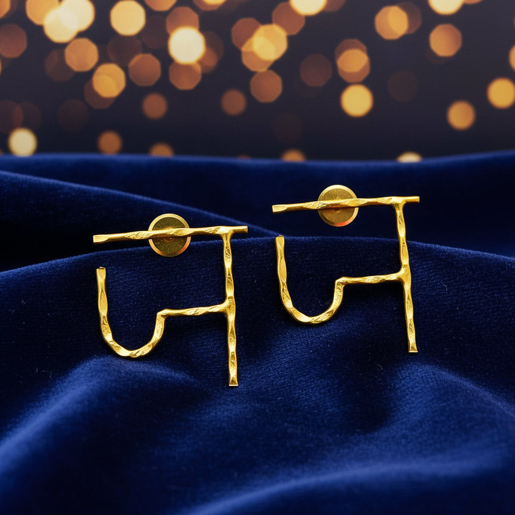 Alphabet earrings