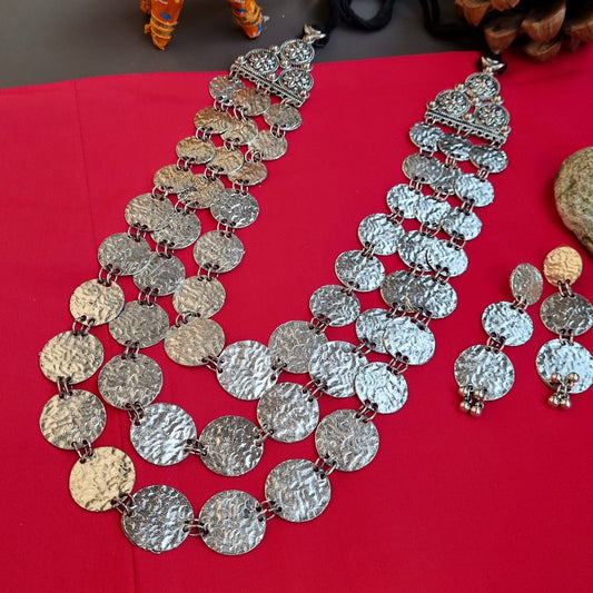 3 layered Coin Necklace Set