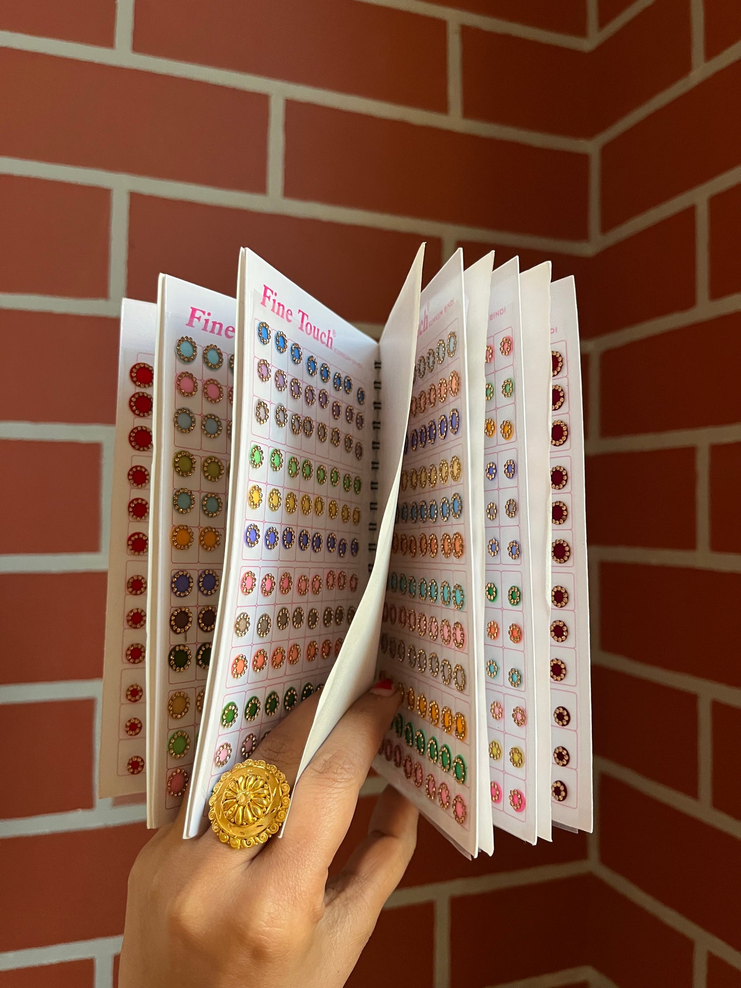 Pastel colour stone bindi book