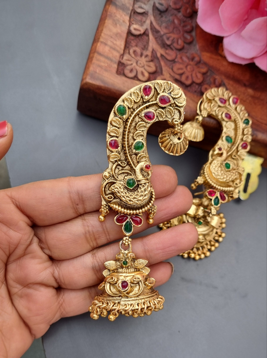 Golden Earcuff- Temple Jewellery