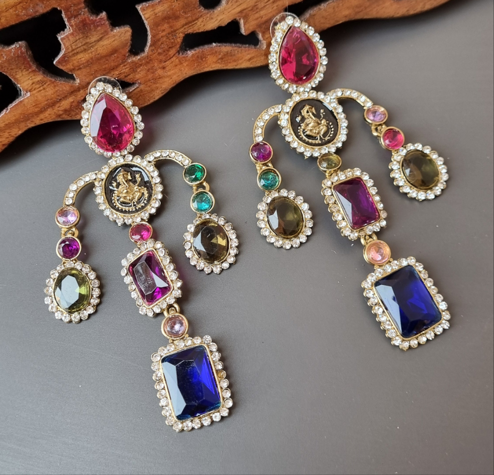 Radhika Stone Earrings Skp