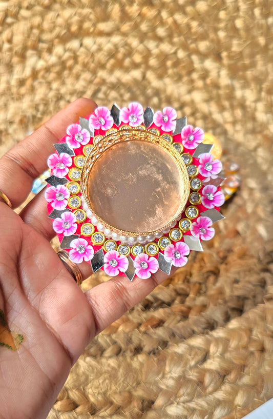 Mirror Tlight Holder Holder- Diwali