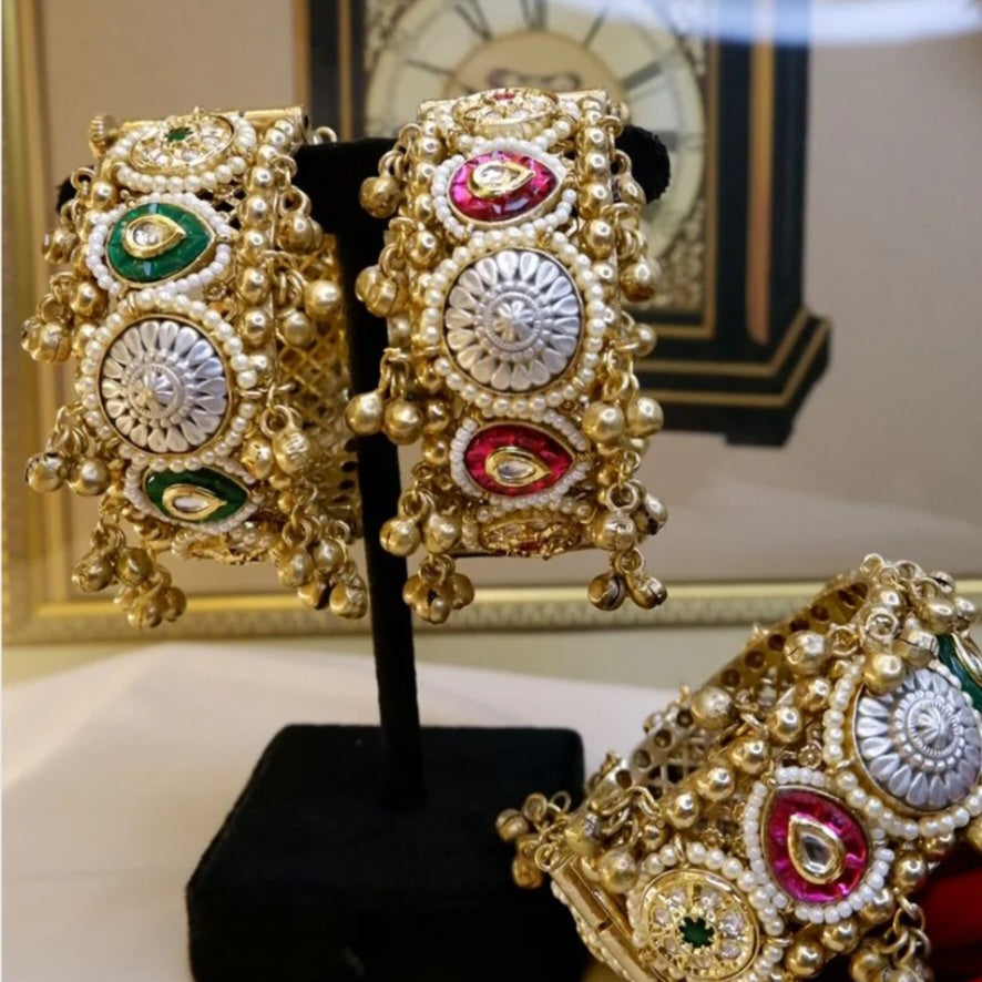 Golden Statement Ghunghru Kada-