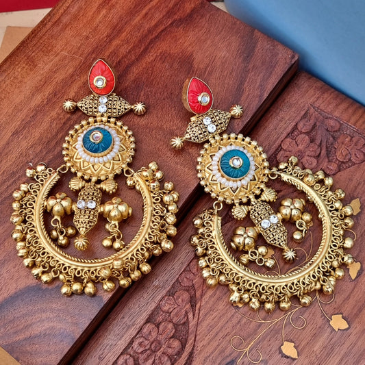 Golden Statement trending Earrings