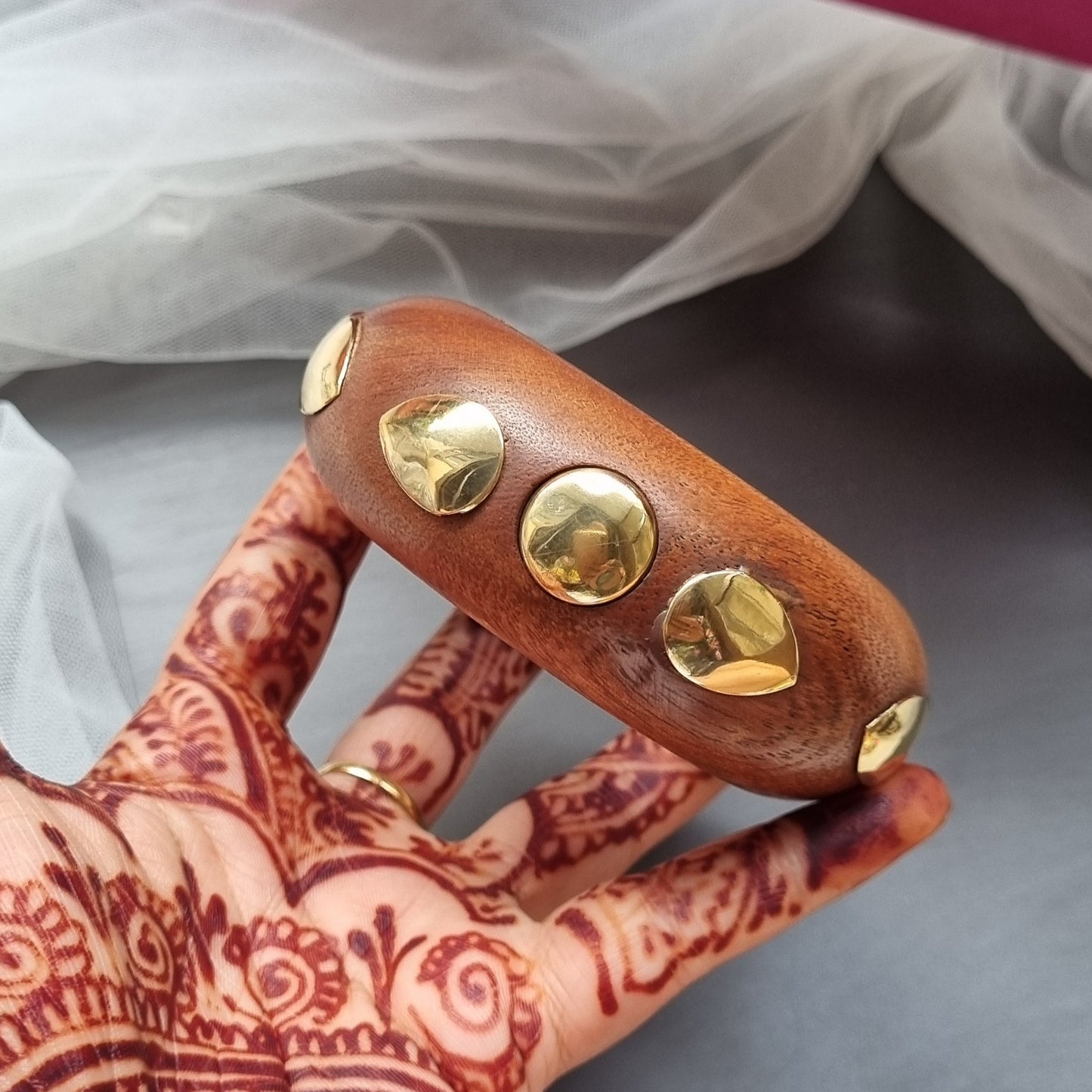 Broad Wooden Bangles
