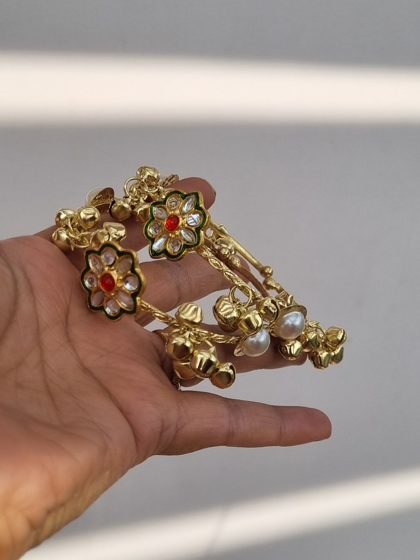 Kundan Ghunghru Bangles