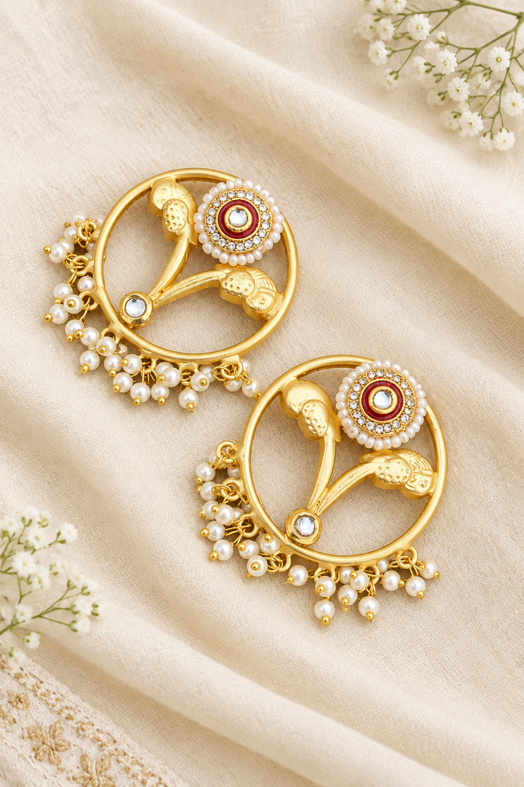 Golden Statement Earrings