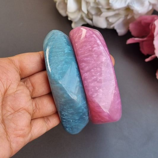 Set of 2- Resin Bangles stack
