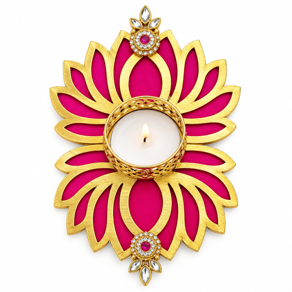 Lotus Tealight Holders- Diwali