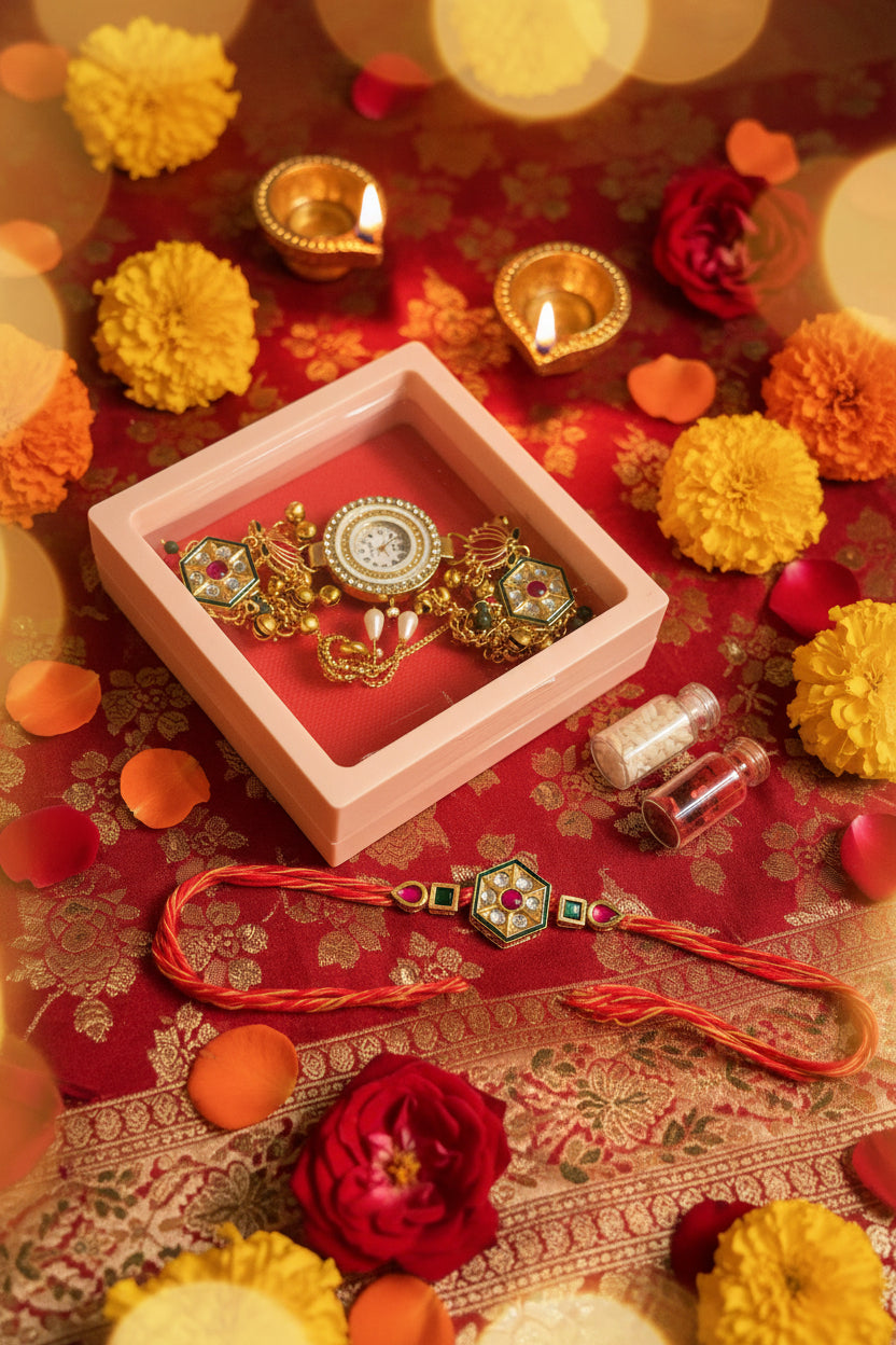 Bhaiya Bhabhi Rakhi Watch Combo