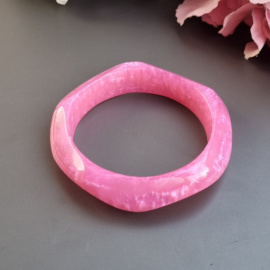 Chinky pink resin Bangles- 2.8