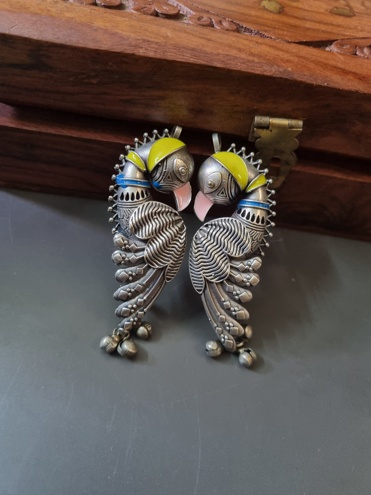 Peacock Tribal Earcuffs
