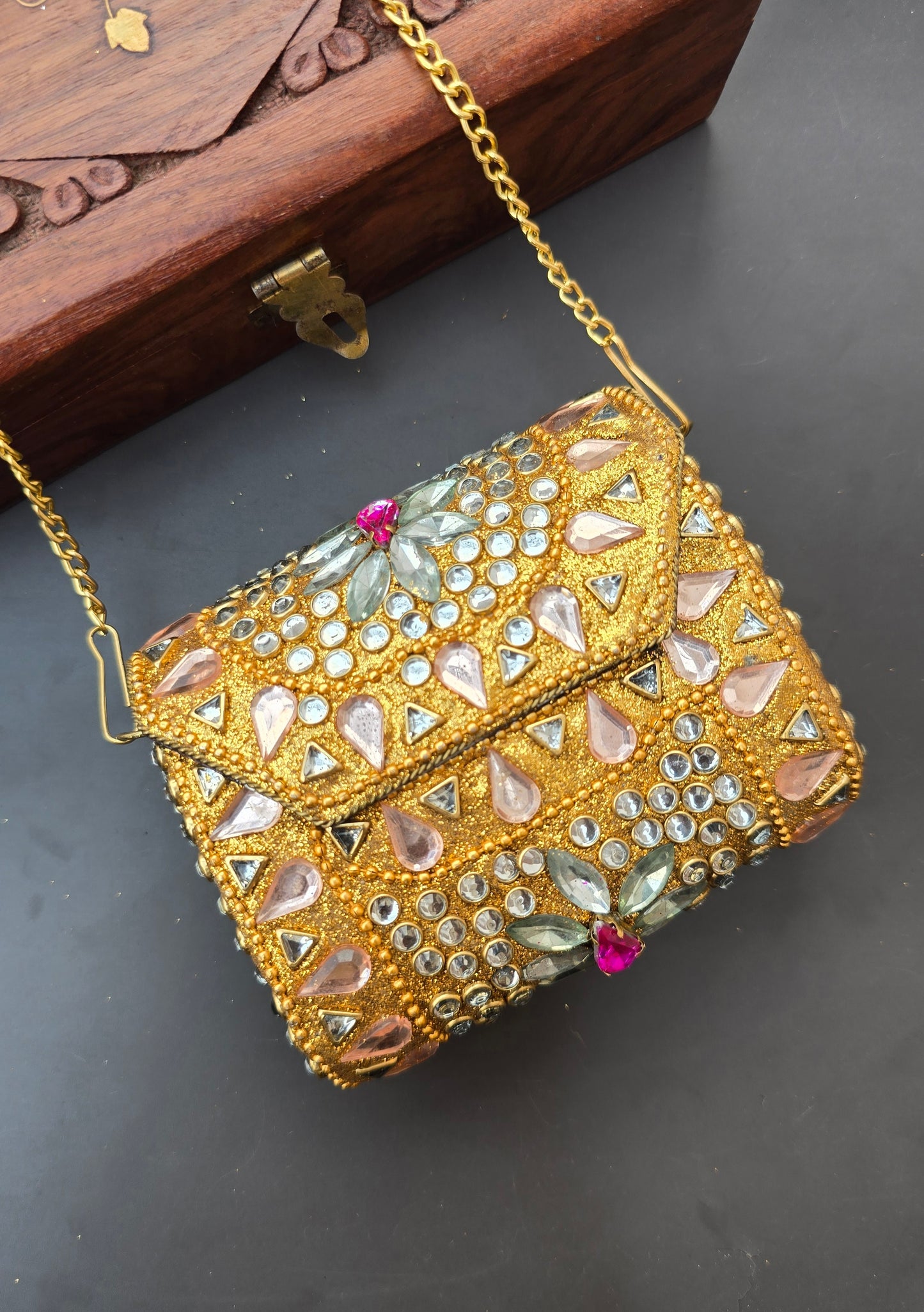 Mini Kundan Bag