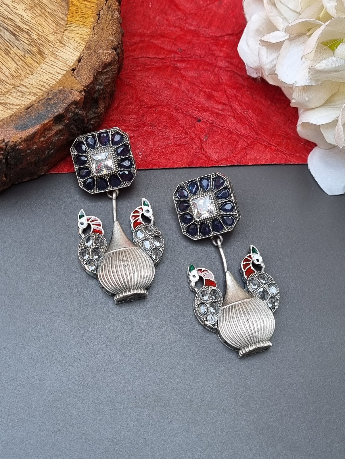 Cocktail Brass Earrings