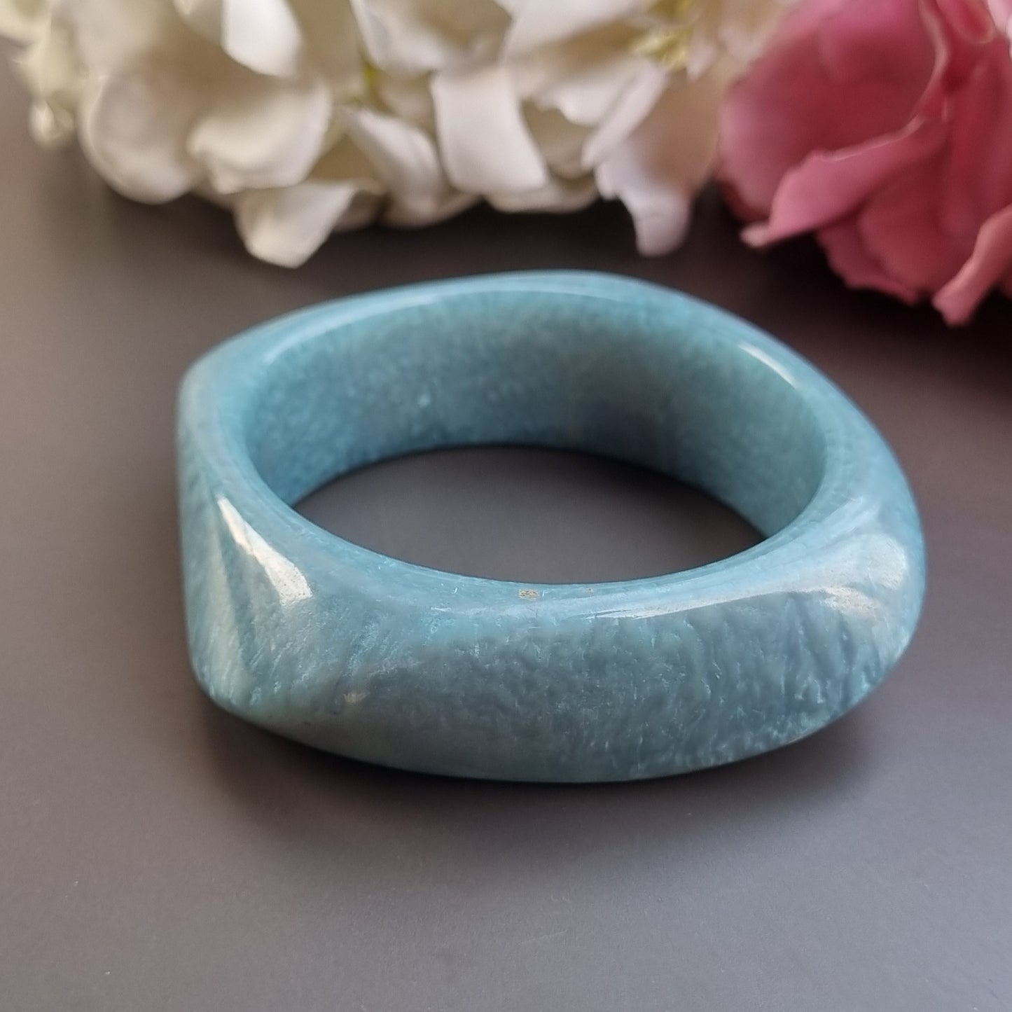 Chinky Sea green resin Bangles