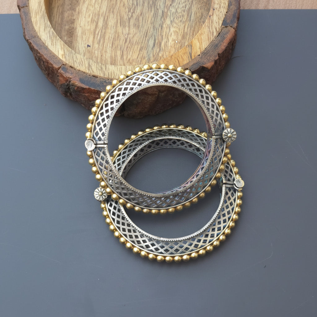 Dual tone Brass Kada