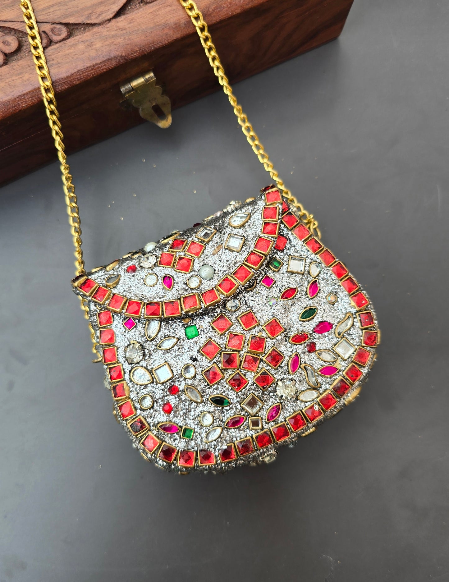 Mini Kundan Bag