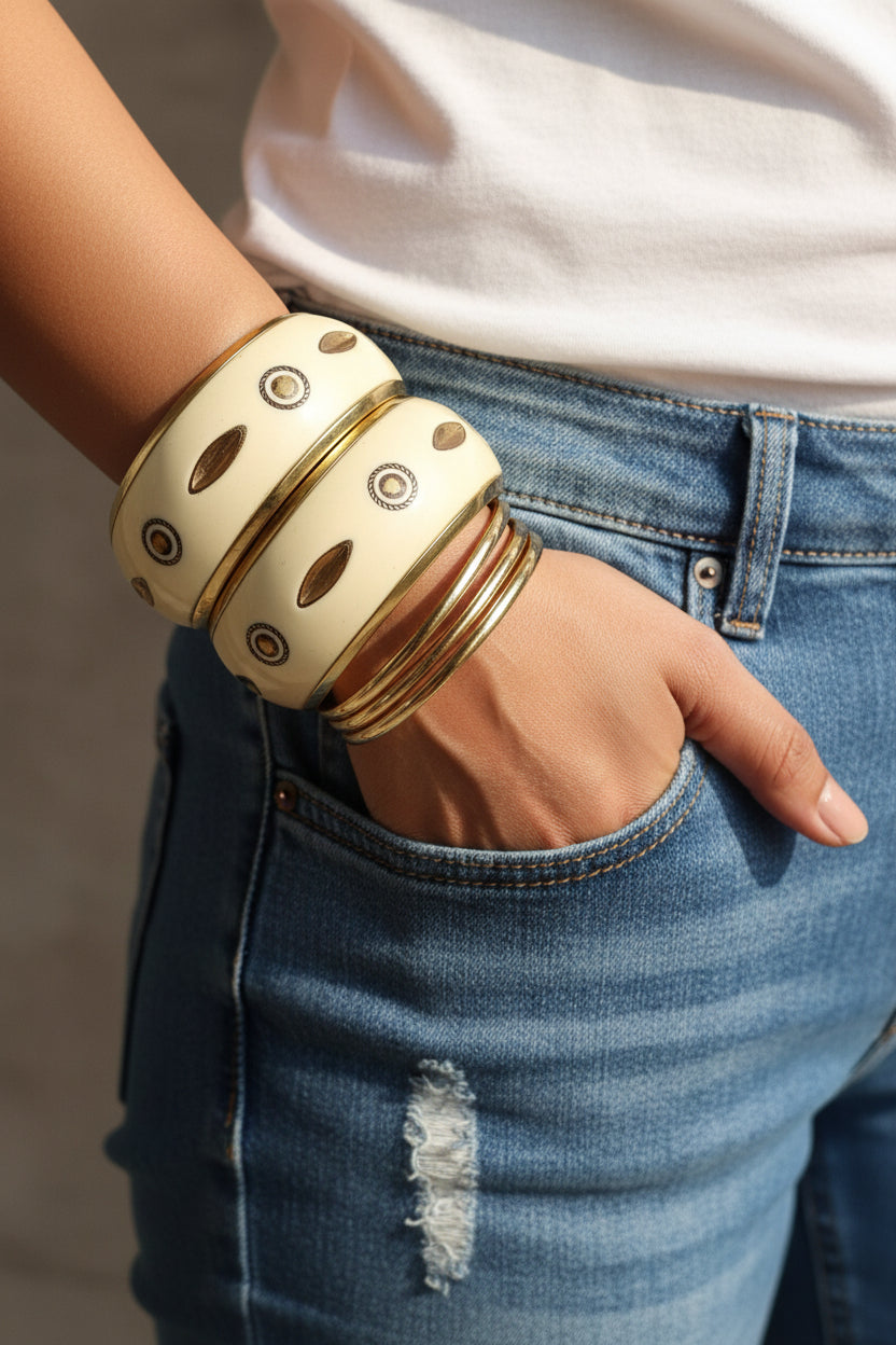 Chunky resin Bangle- 2.8 size - 1 piece