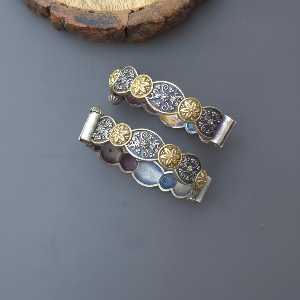 Dual tone Brass Kada