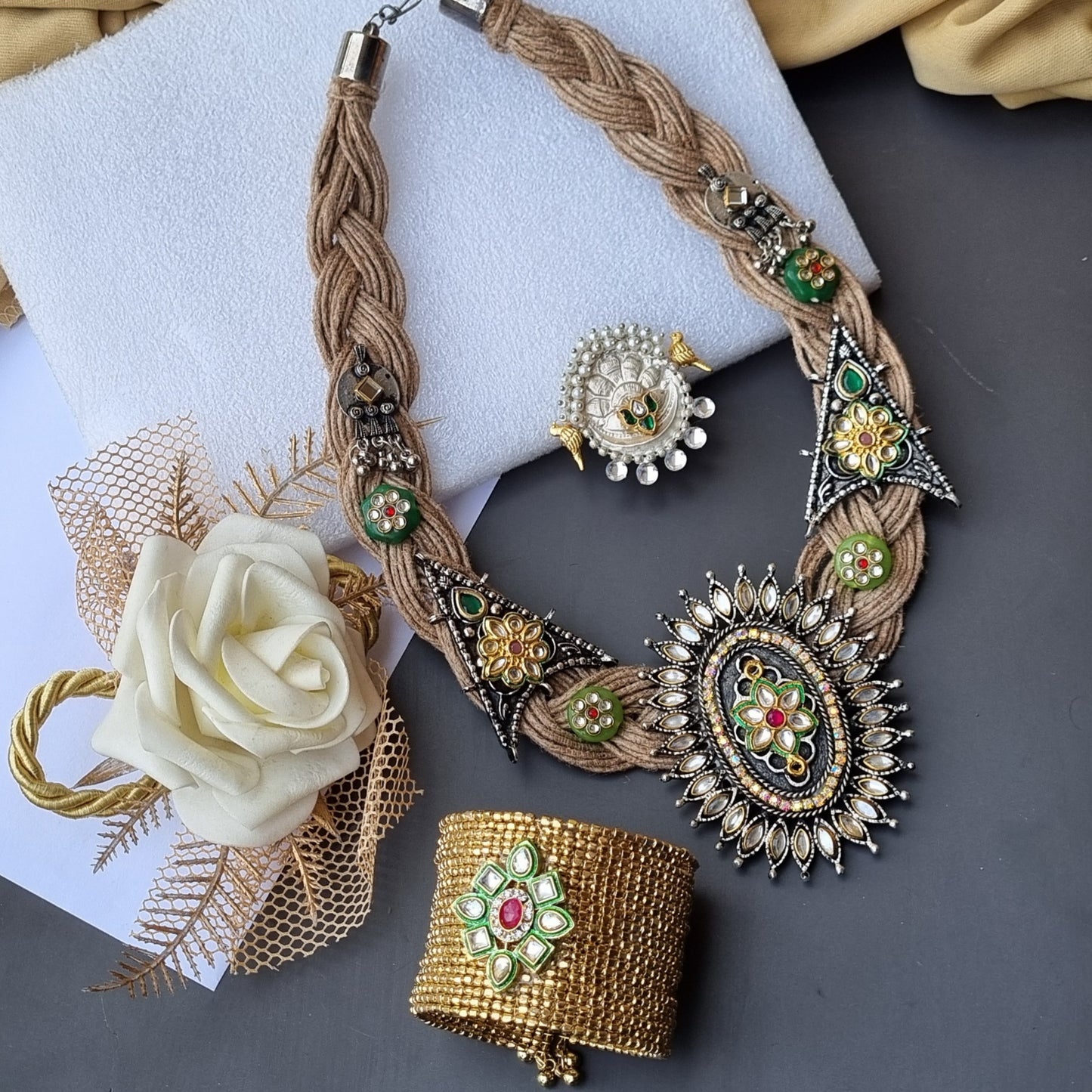 Jute Navratri Combo Set
