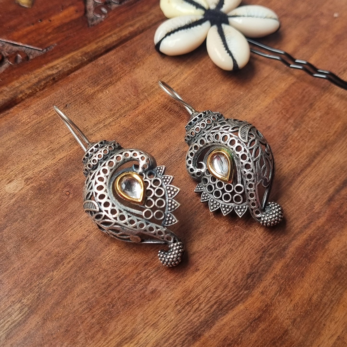 Fusion Brass Earrings