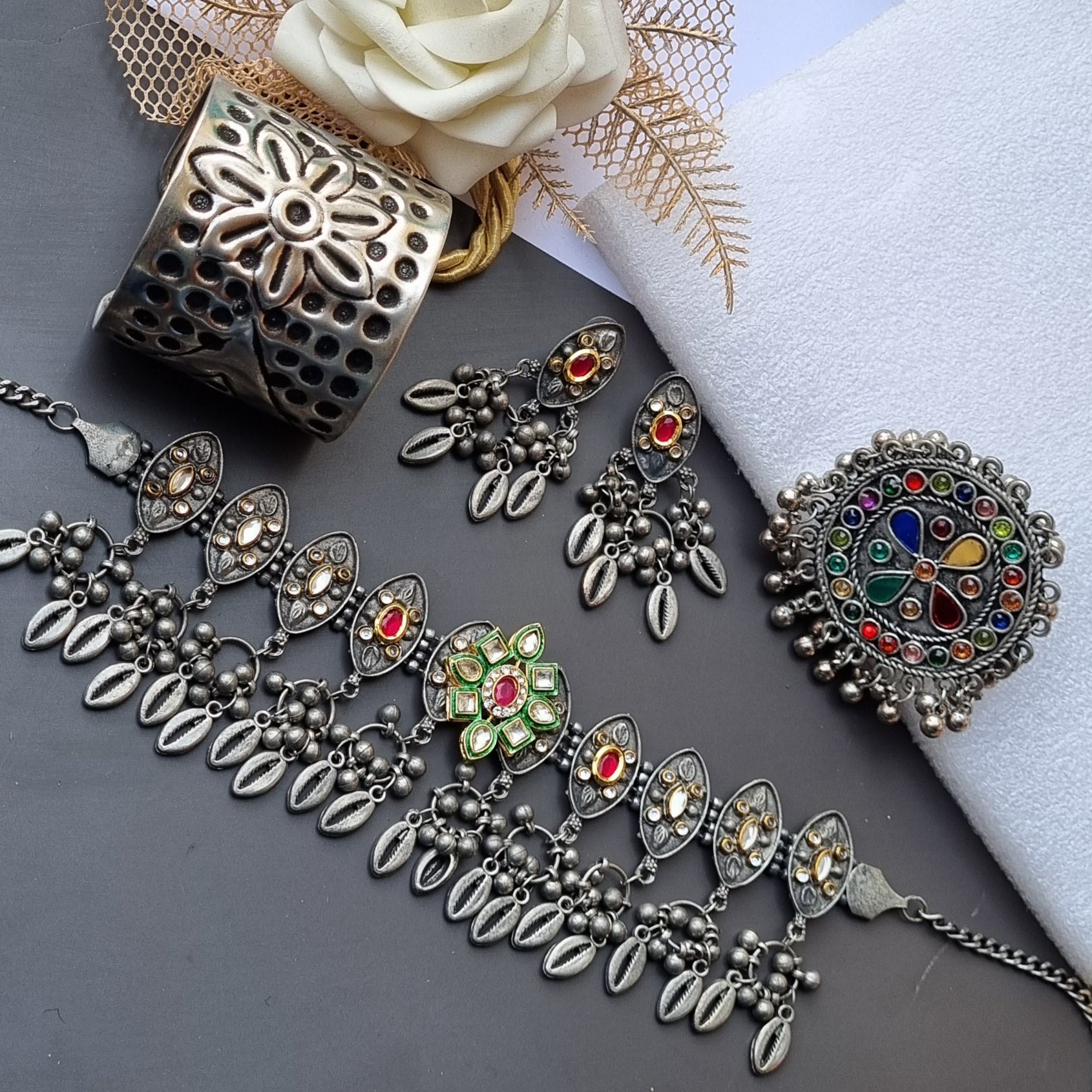 Navratri Jewellery Combo Set – Naari Gehna - Main Image