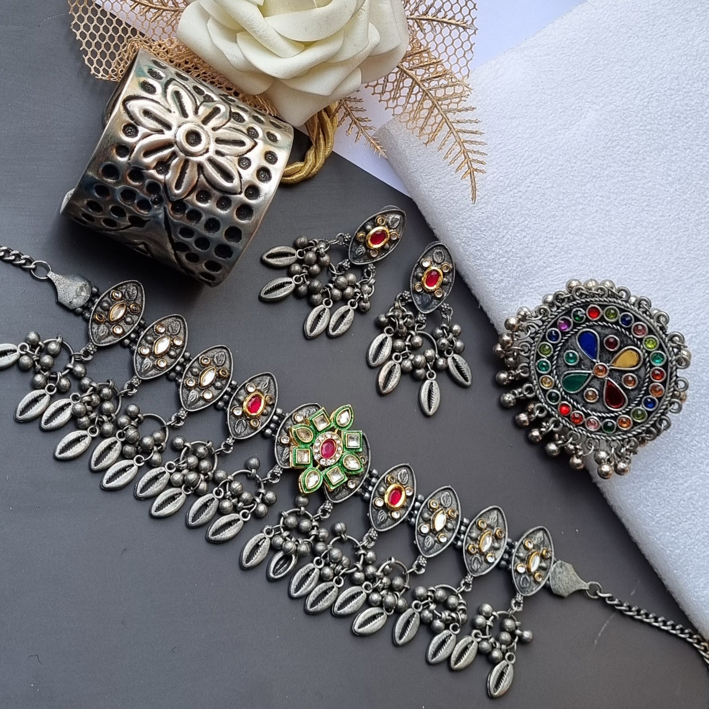Navratri Jewellery Combo Set