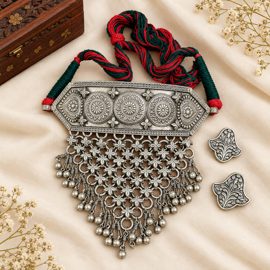 Navratri Brass Hasli Choker