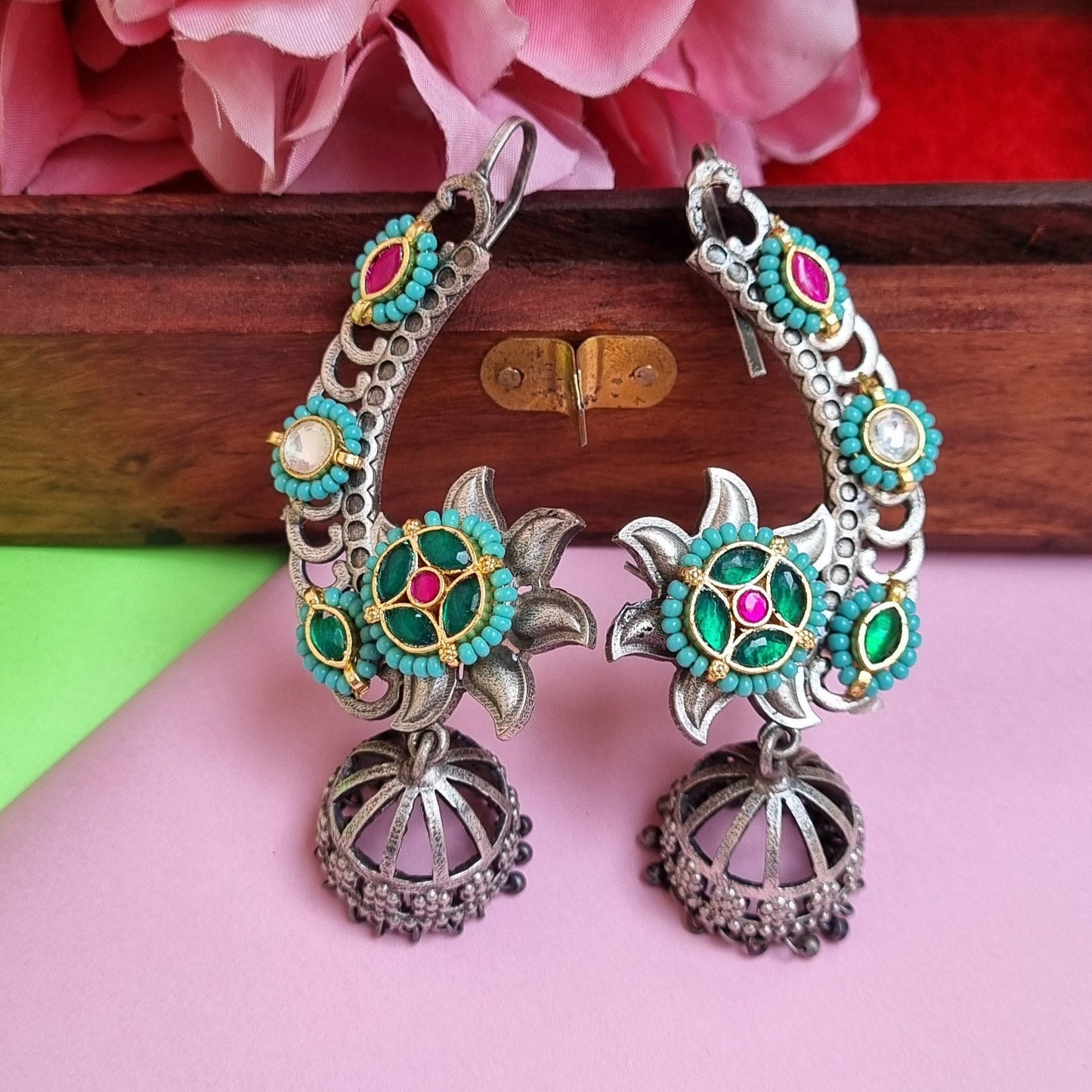 Pachi Kundan Earcuff