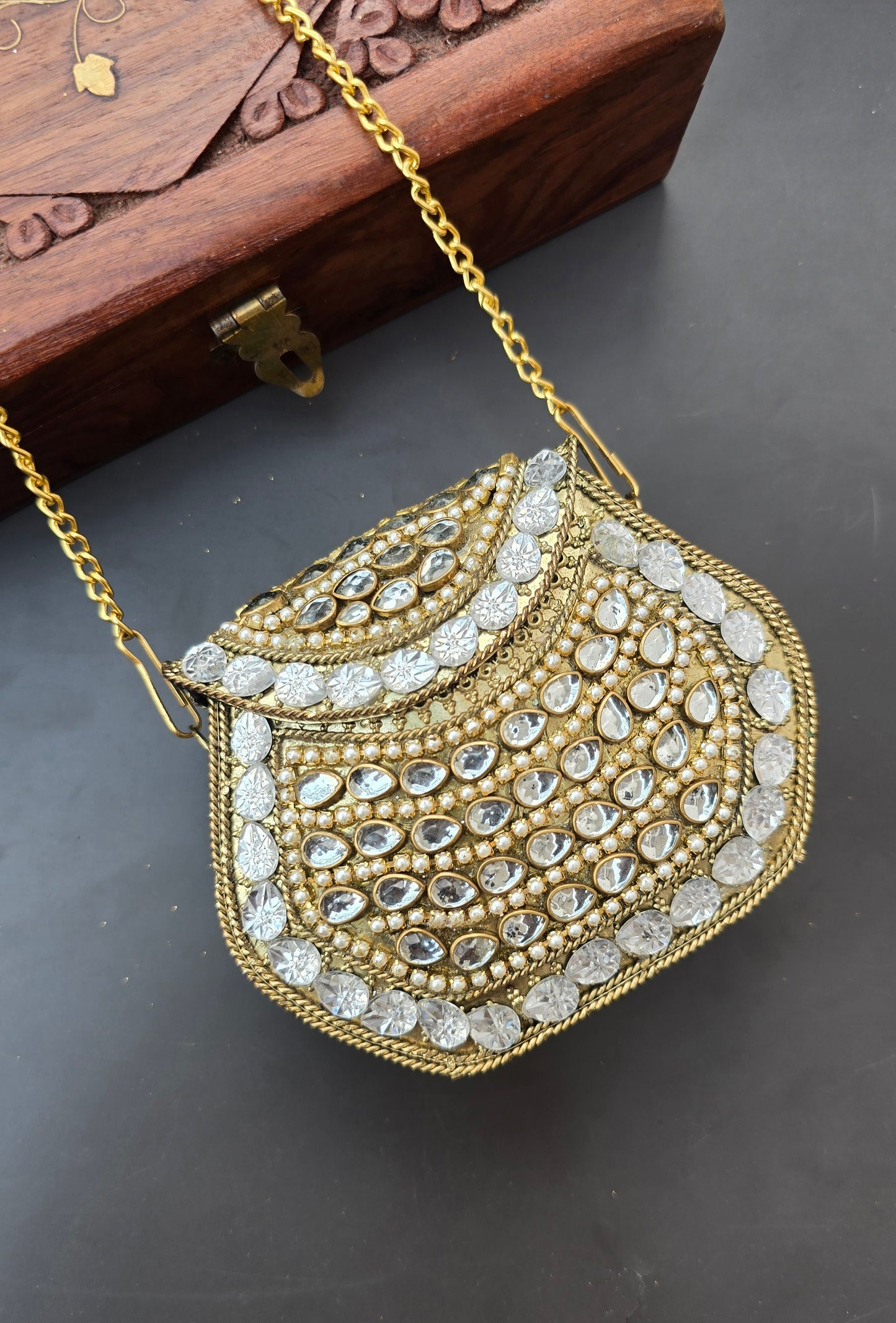 Mini Kundan Bag