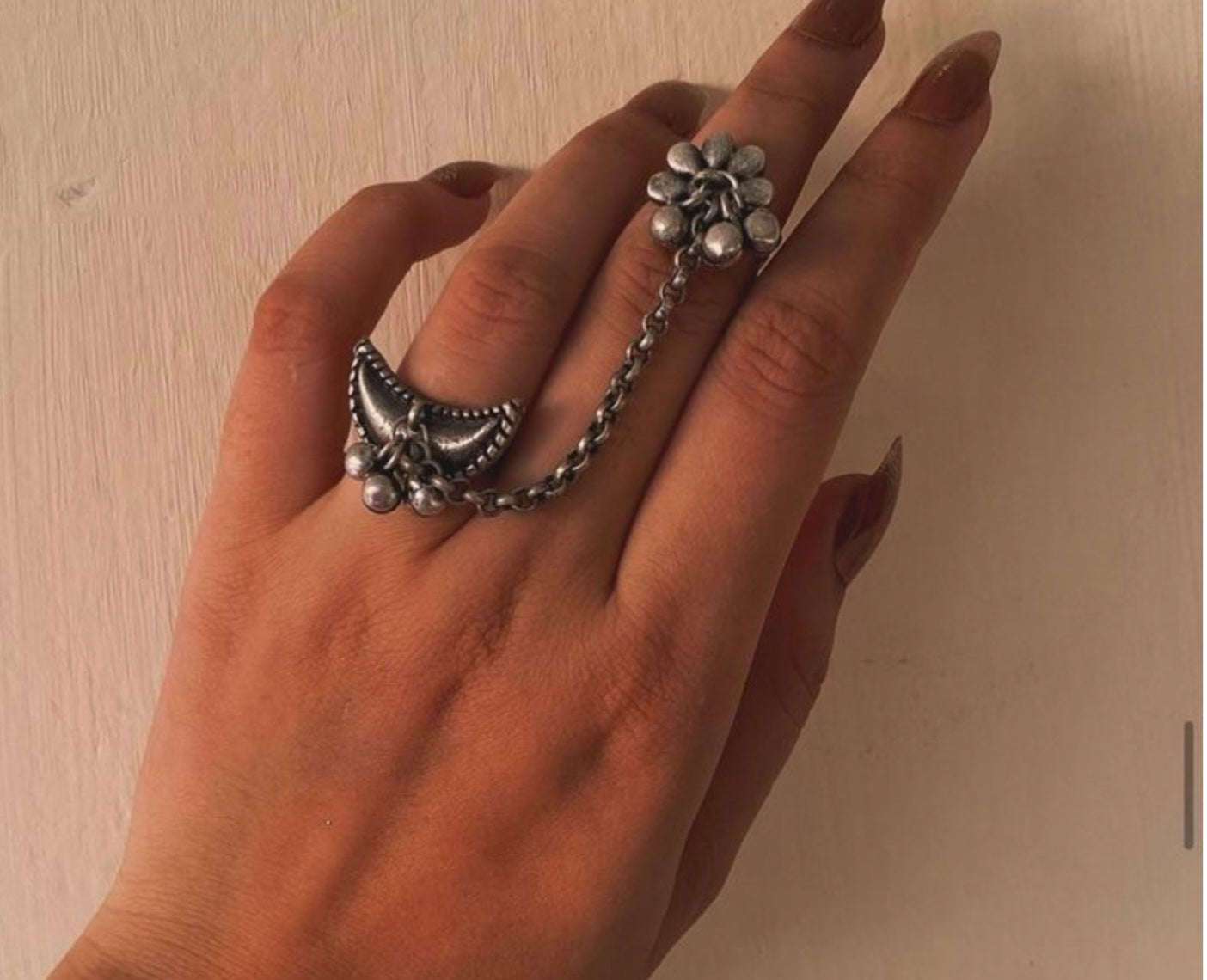 2 finger Brass Ring