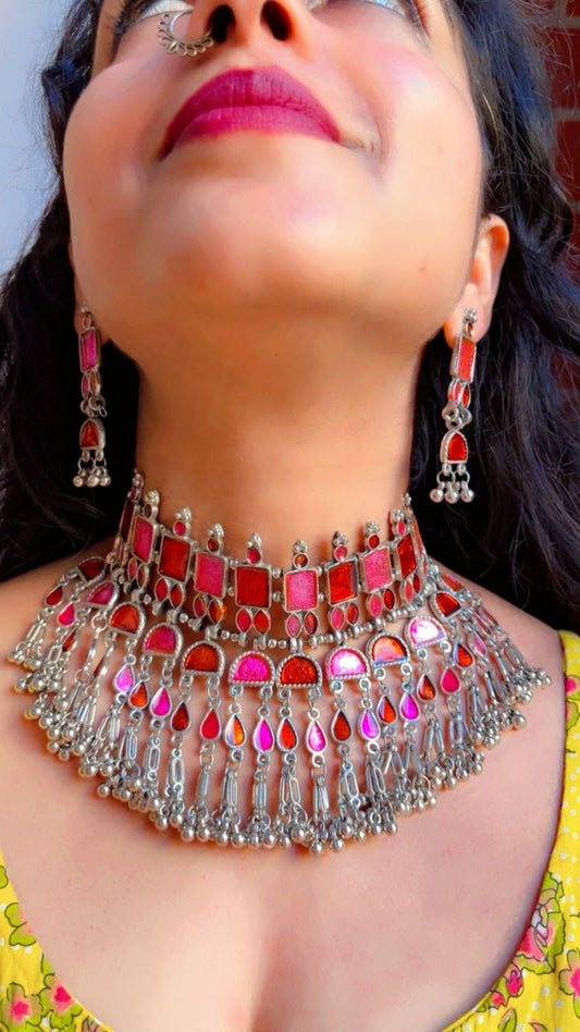 Afghani Enamel Choker Set swap