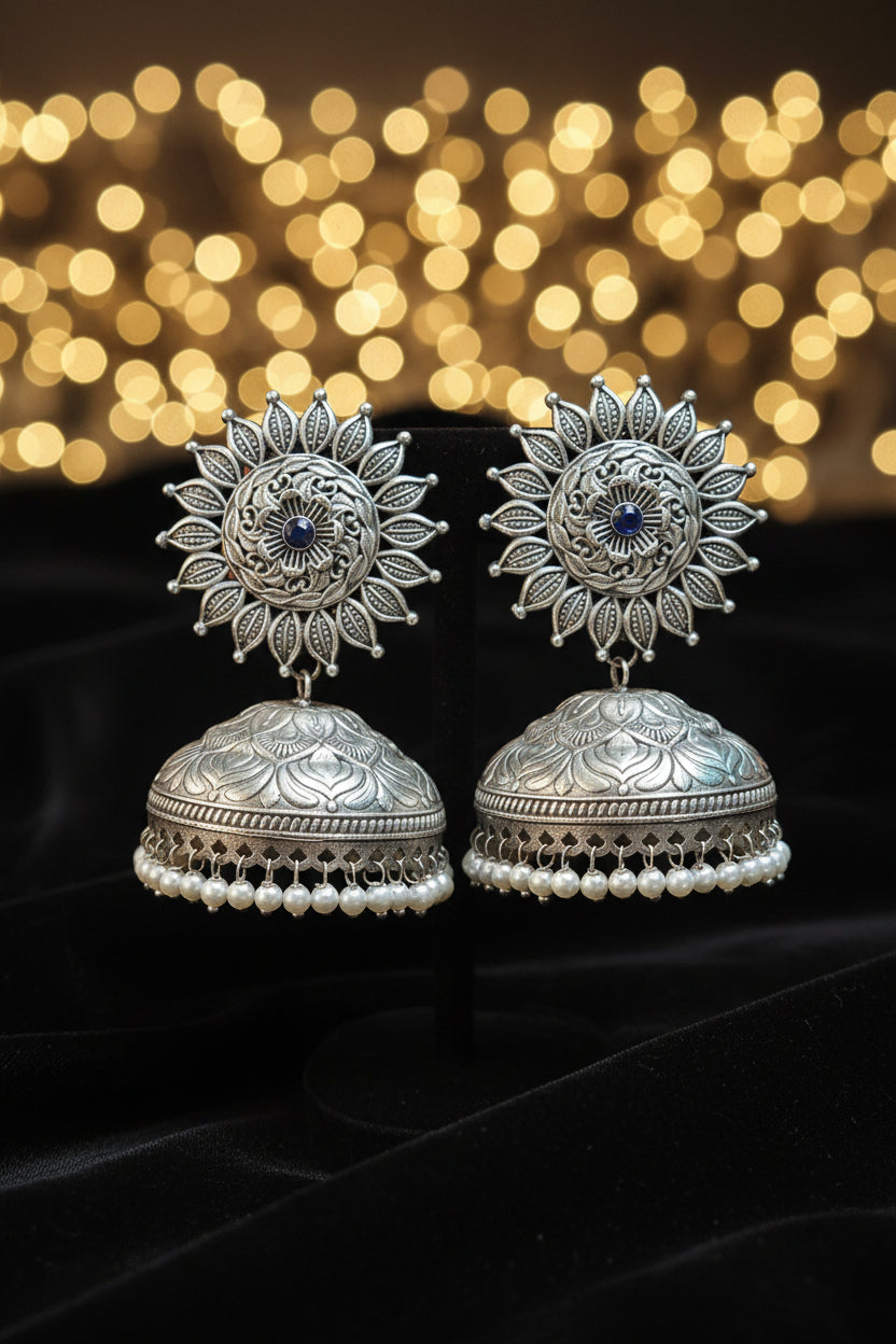 Gustaakh Ishq Brass Jhumka - Bahara Collection