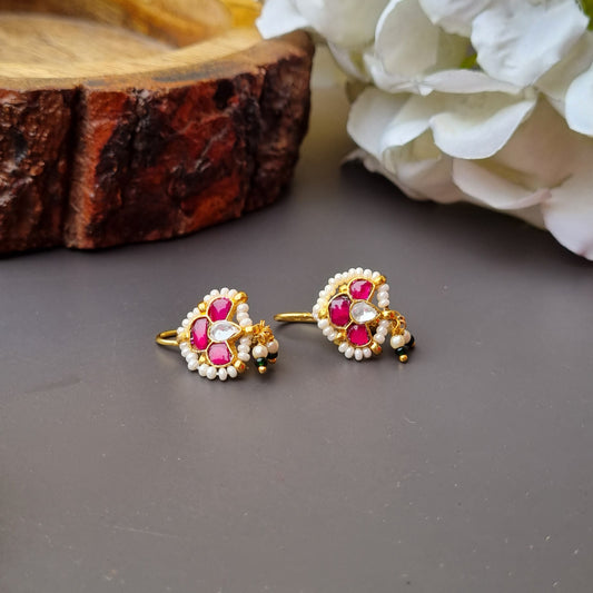 Pachi Kundan Bugadi Earcuffs