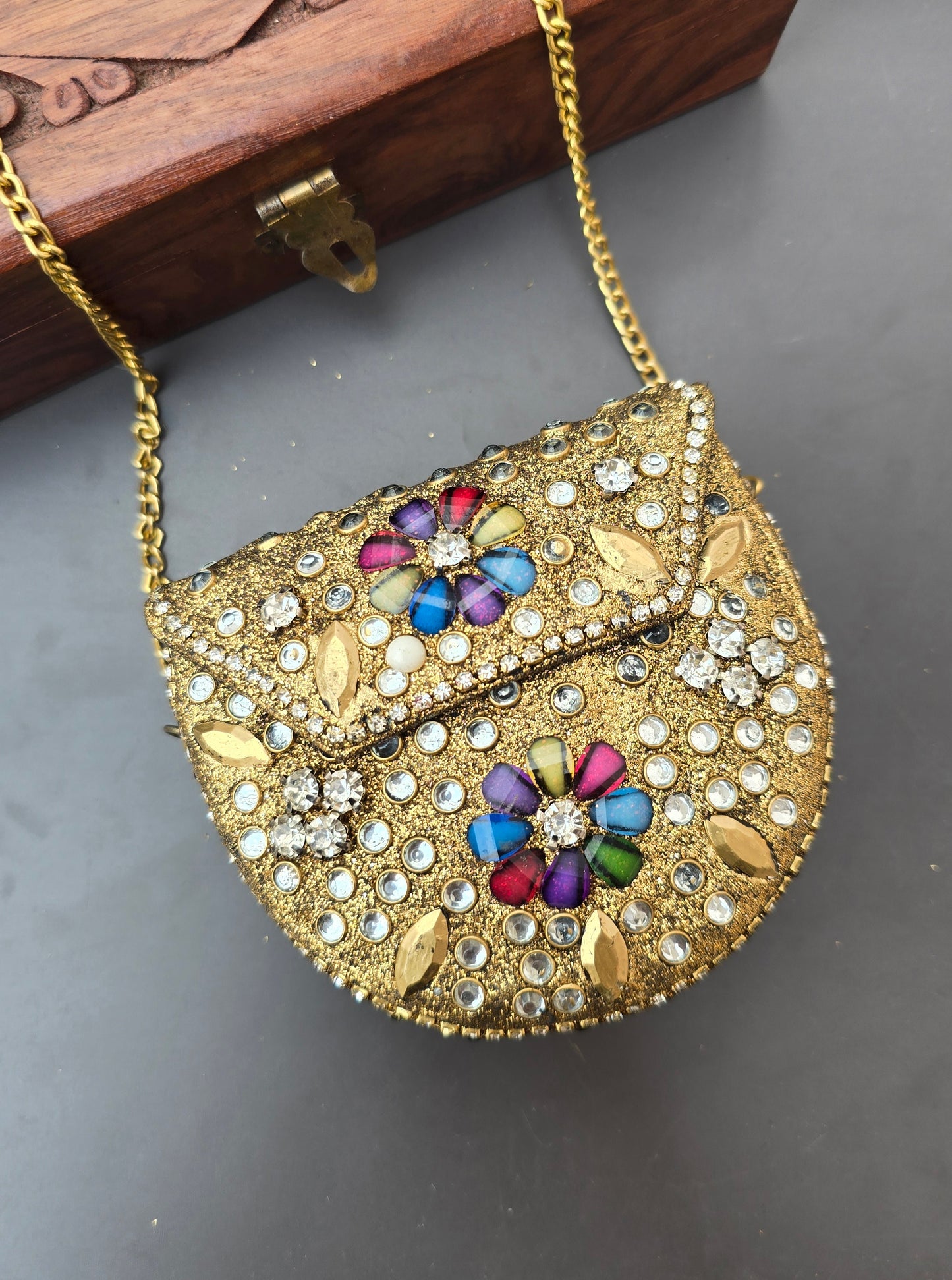 Mini Kundan Bag