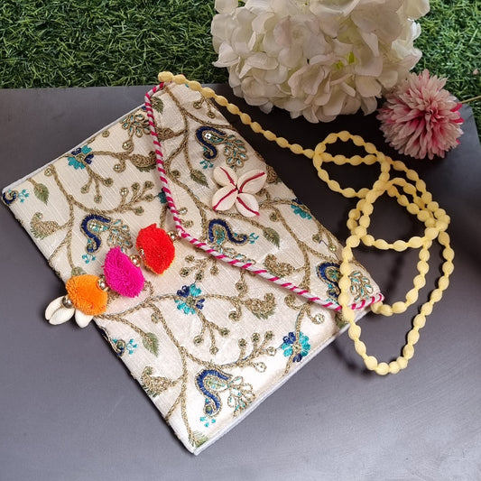 Embroidery mini boho Bag