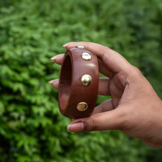 Broad Wooden Bangles