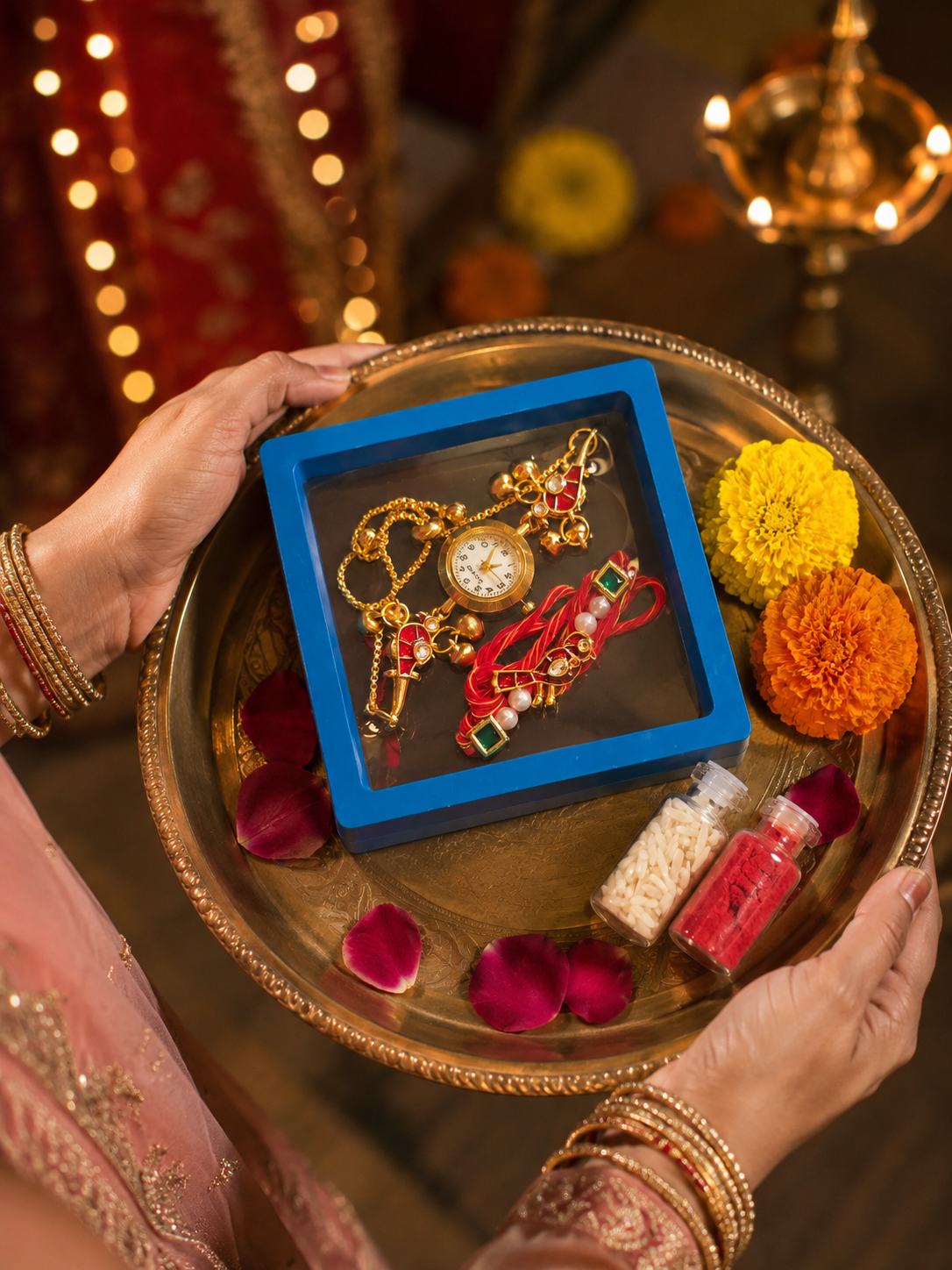 Bhaiya Bhabhi Rakhi Watch Combo
